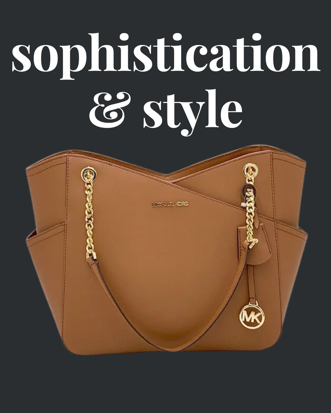 Orange and brown michael kors purse best sale